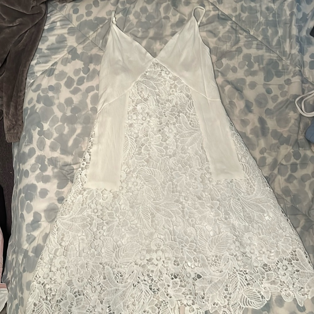 white dress. worn as graduation dress